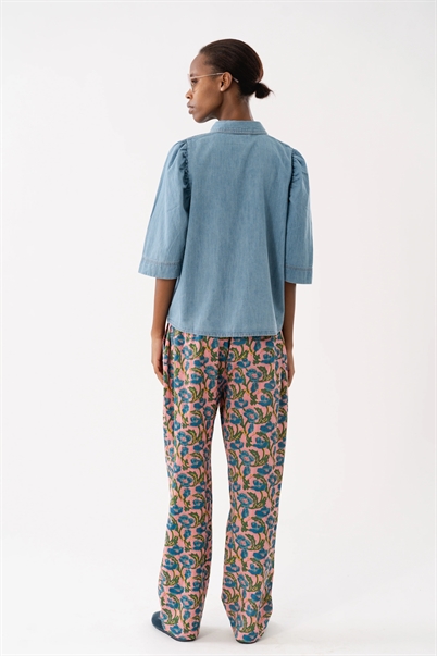 Lollys Laundry BonoLL Skjorte SS Light Blue-Shop Online Hos Blossom